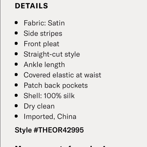 Theory silk pant - Picture 7 of 8